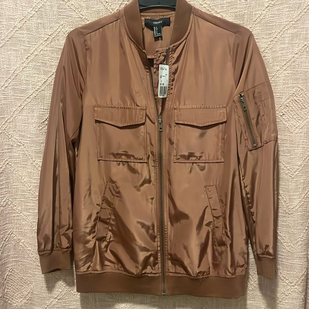 Forever 21 Woman’s Bomber Jacket Size Small NWT